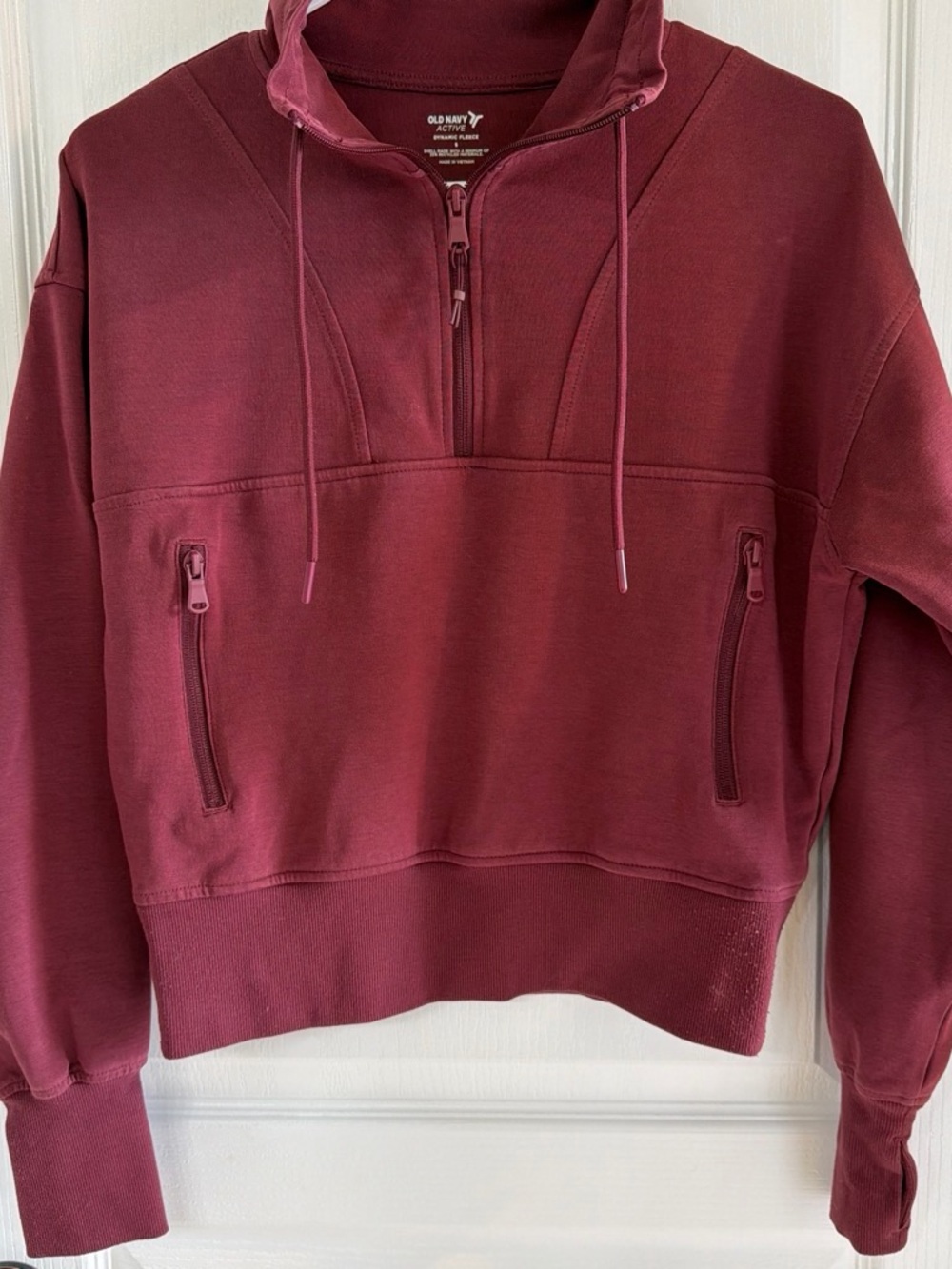 Old Navy Women's Half-Zip Pullover Hoodie - Wine